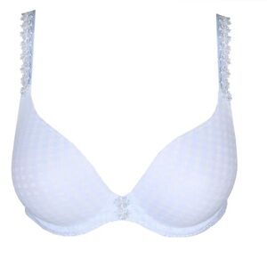 New Marie Jo Avero Plunge Heart Shaped Padded Bra in Tiny Vichy - 34E